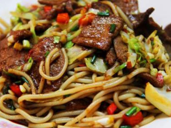 猪肝肉丝炒粉